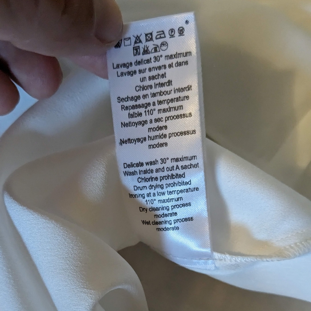 Louis Vuitton Uniforms Button Up Shirt White Women's Size 42 Made in Bulgaria - Picture 5 of 8